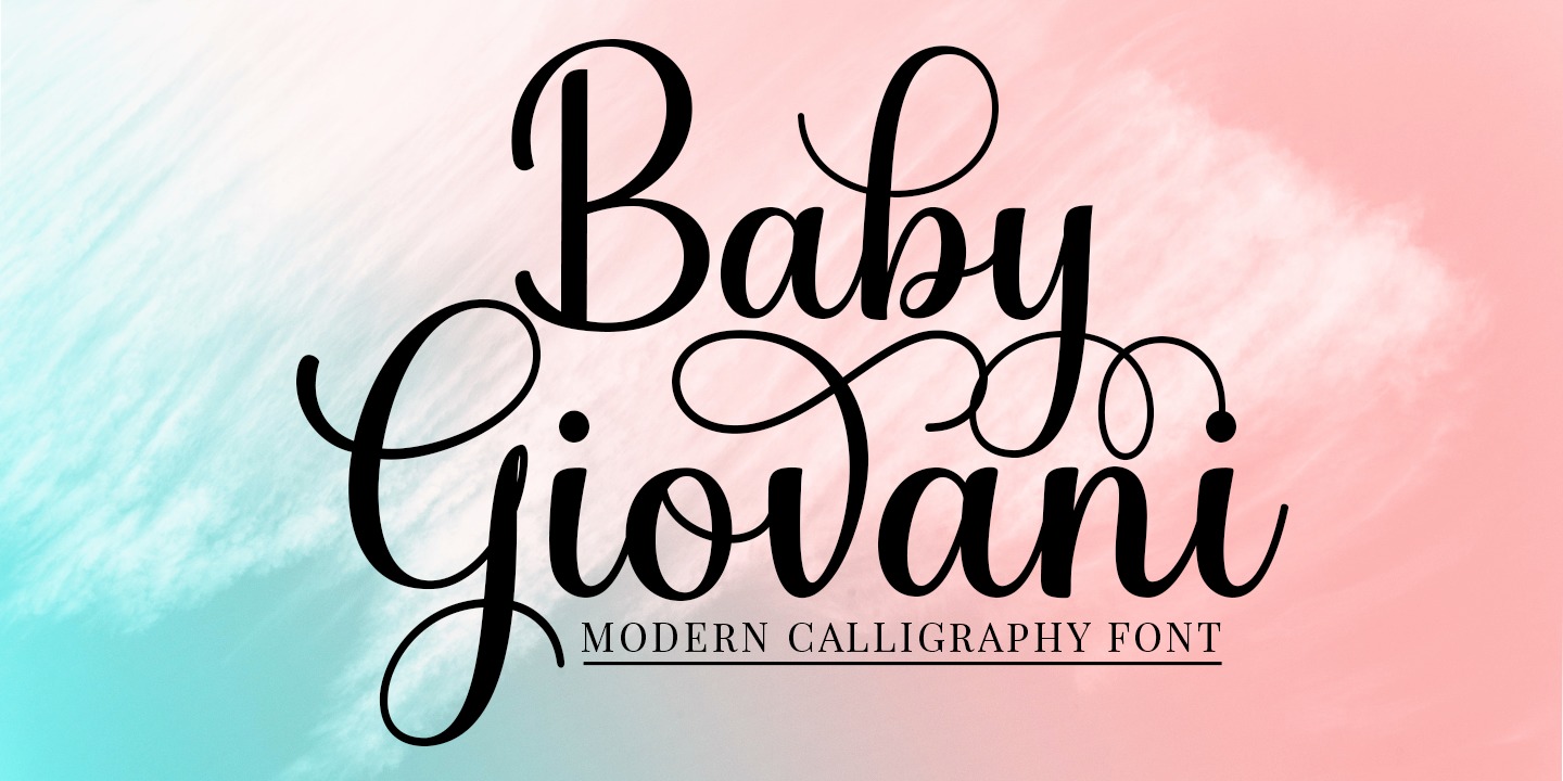 Шрифт Baby Giovani Script